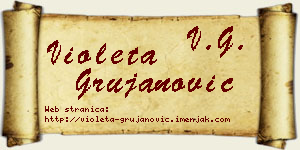 Violeta Grujanović vizit kartica